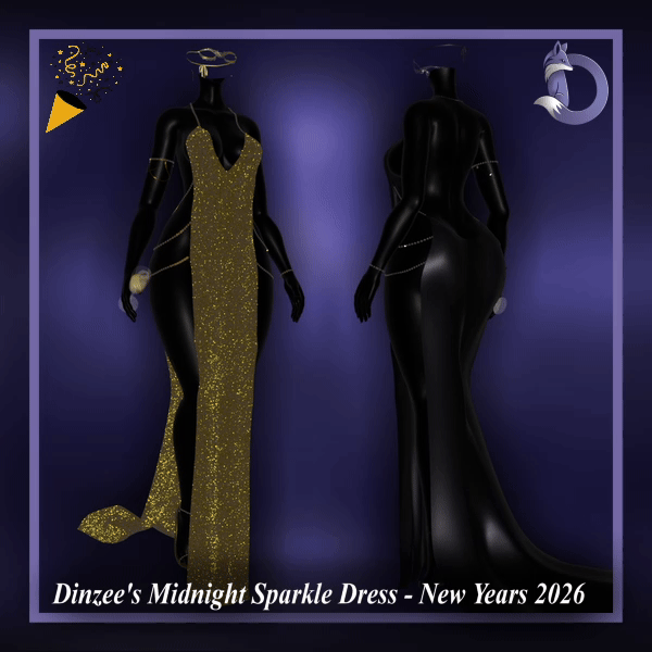 Dinzee's Midnight Sparkle Dress - New Years 2026 