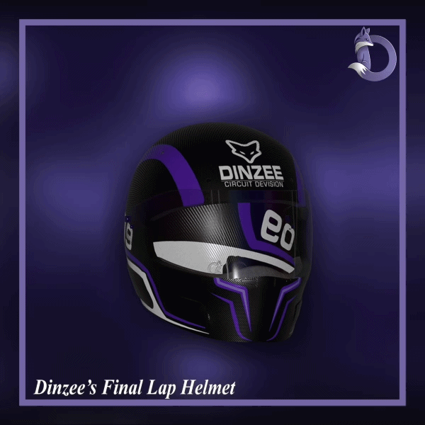 Dinzee's Final Lap Helmet