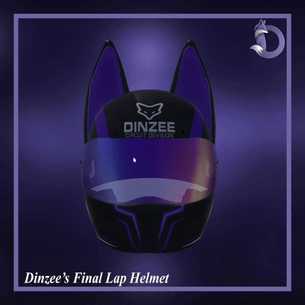 Dinzee's Final Lap Helmet