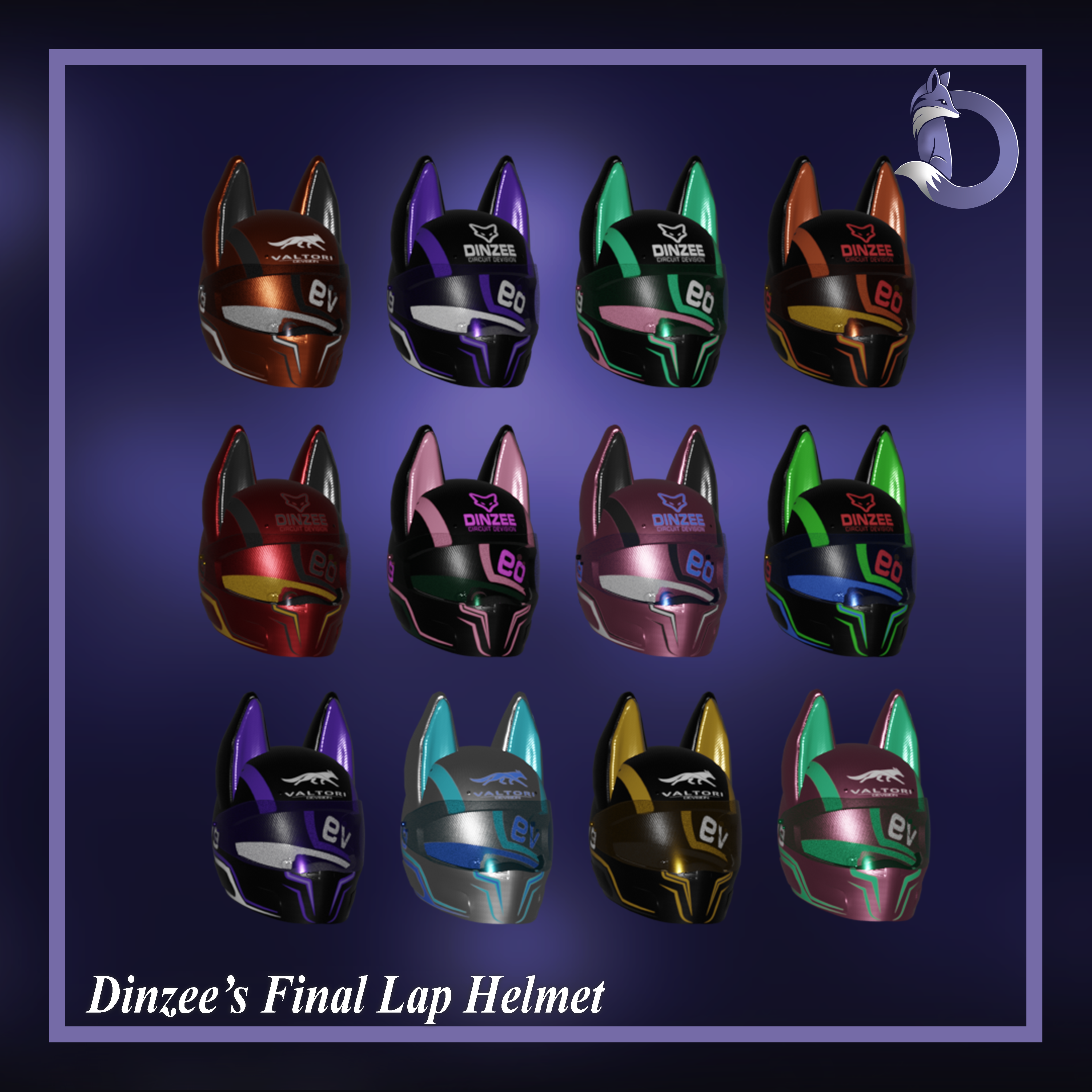 Dinzee's Final Lap Helmet