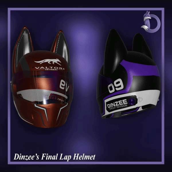 Dinzee's Final Lap Helmet