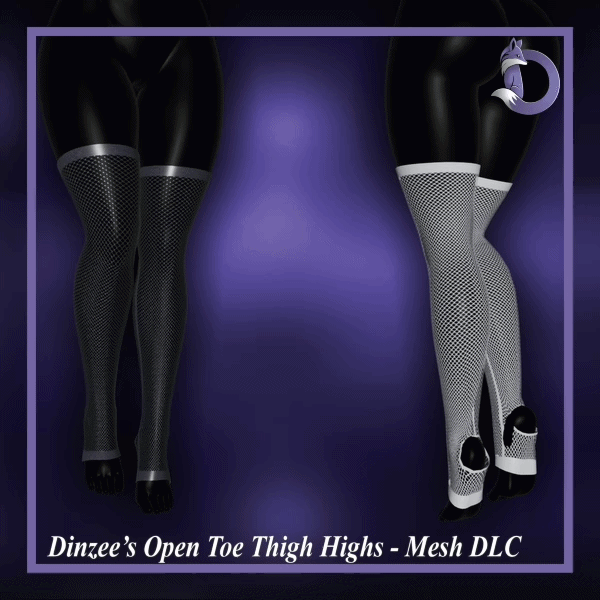 Dinzee's Open Toe Thigh Highs - Mesh DLC (FREE IN DISCORD SERVER)