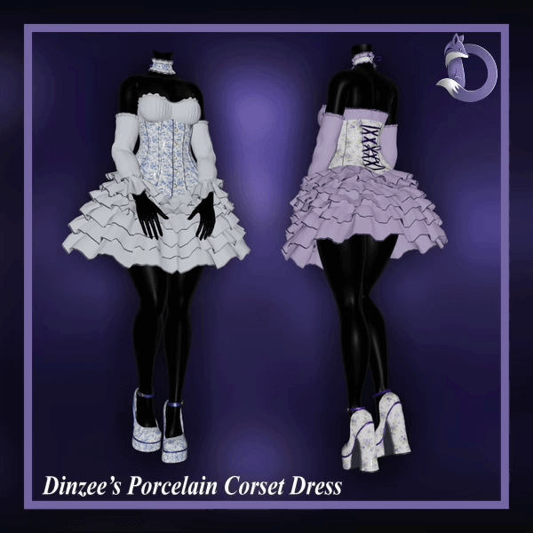 Dinzee's Porcelain Corset Dress