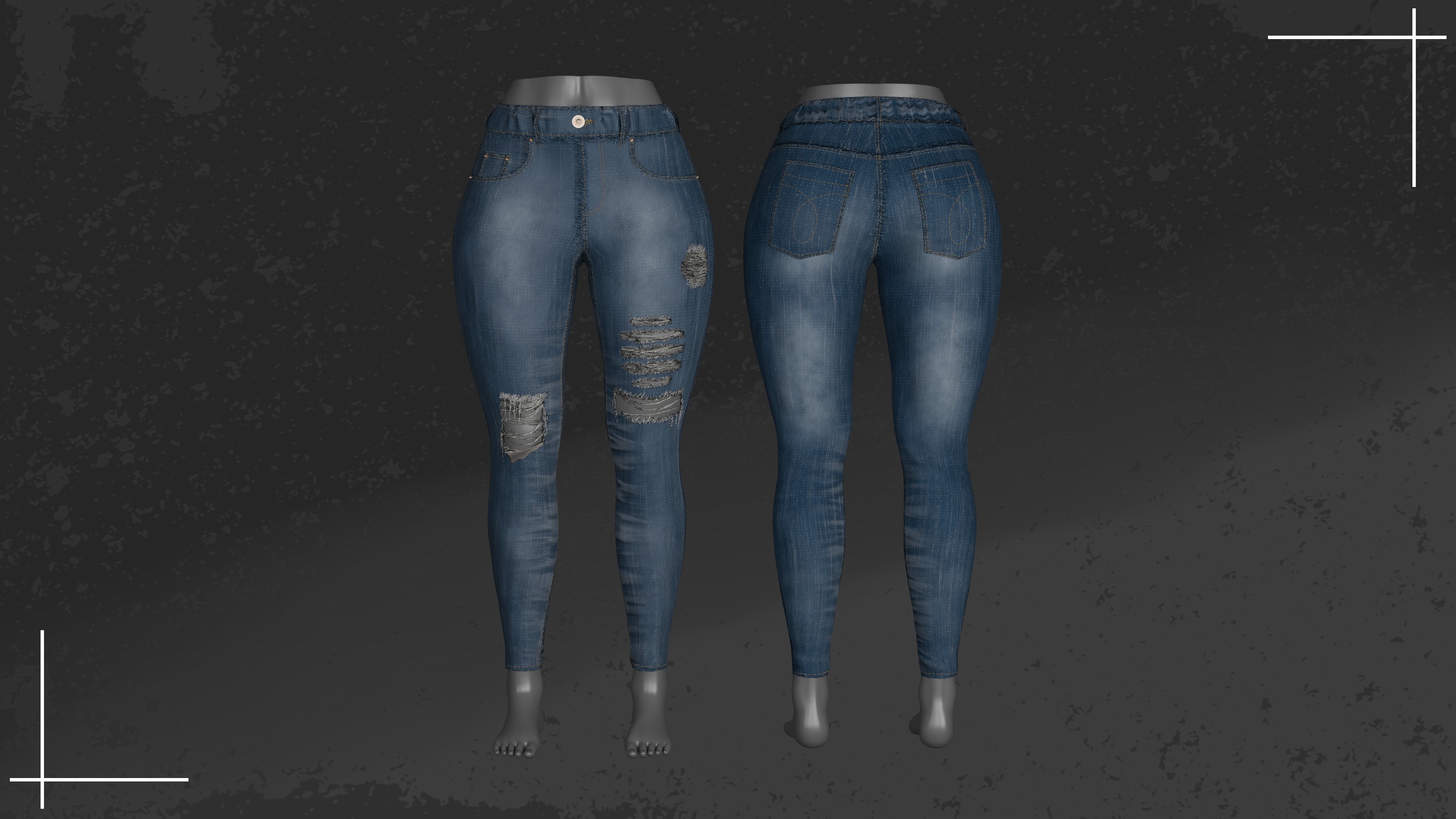 Skinny Jeans for Zinfit - VRChat Asset