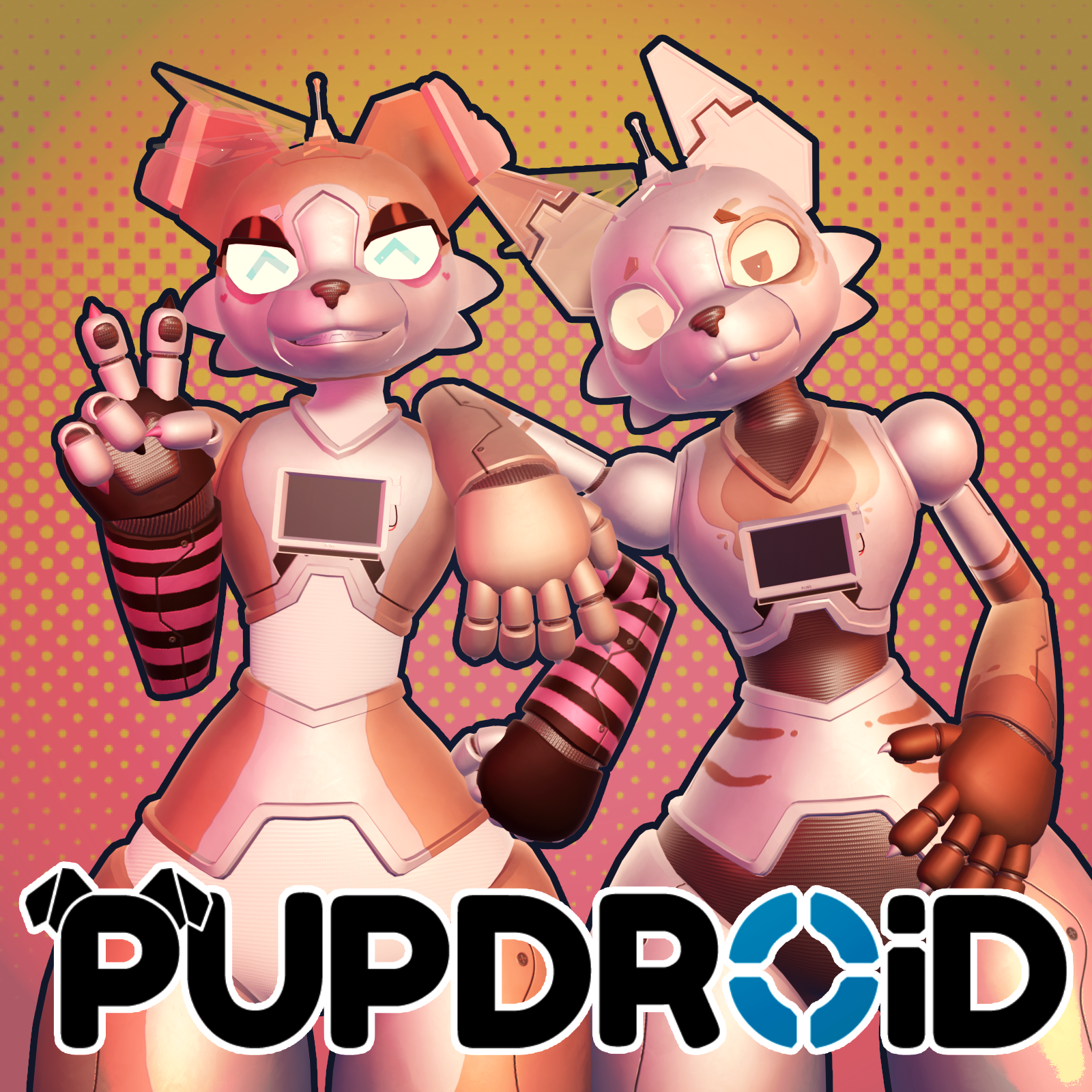 Pupdroid - A VRChat robot avatar