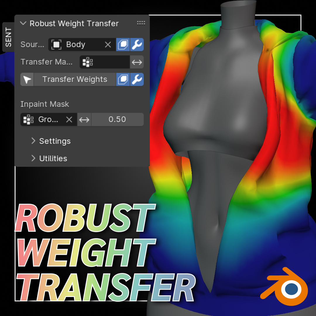Robust Weight Transfer for Blender