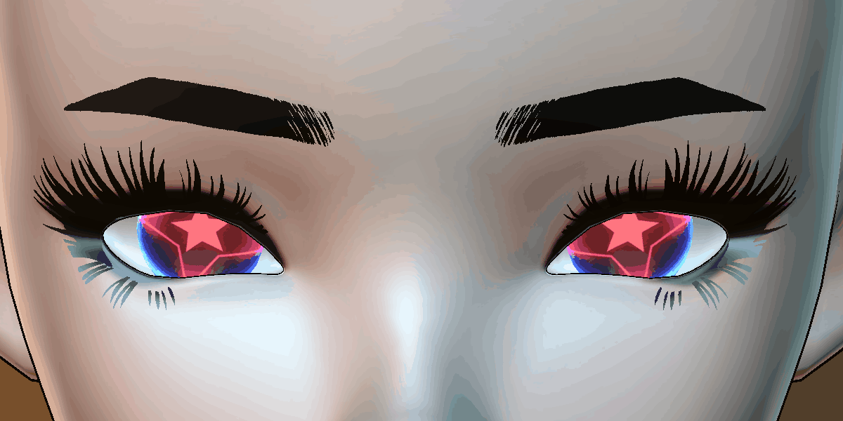 POP STAR Eyes Animated Audio link Eyes - Eye Textures for 3D Models VRM, MMD, Avatars or VRCHAT