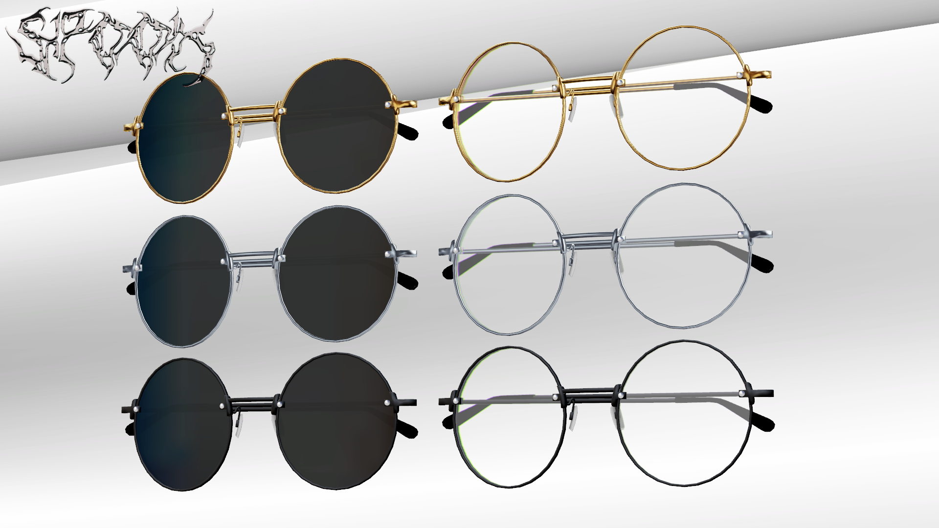 Phantom Round Glasses & Sunglasses pack