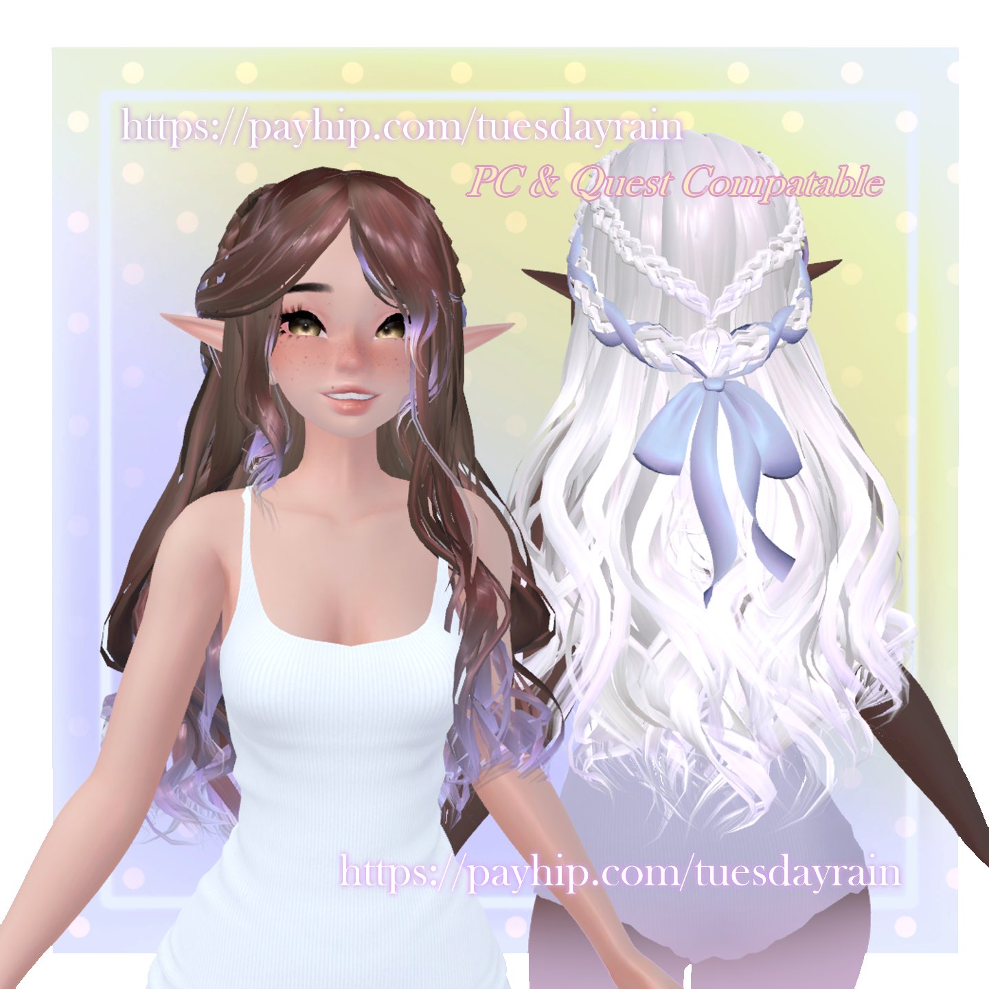 Braided Elf / Long Wavy Hair