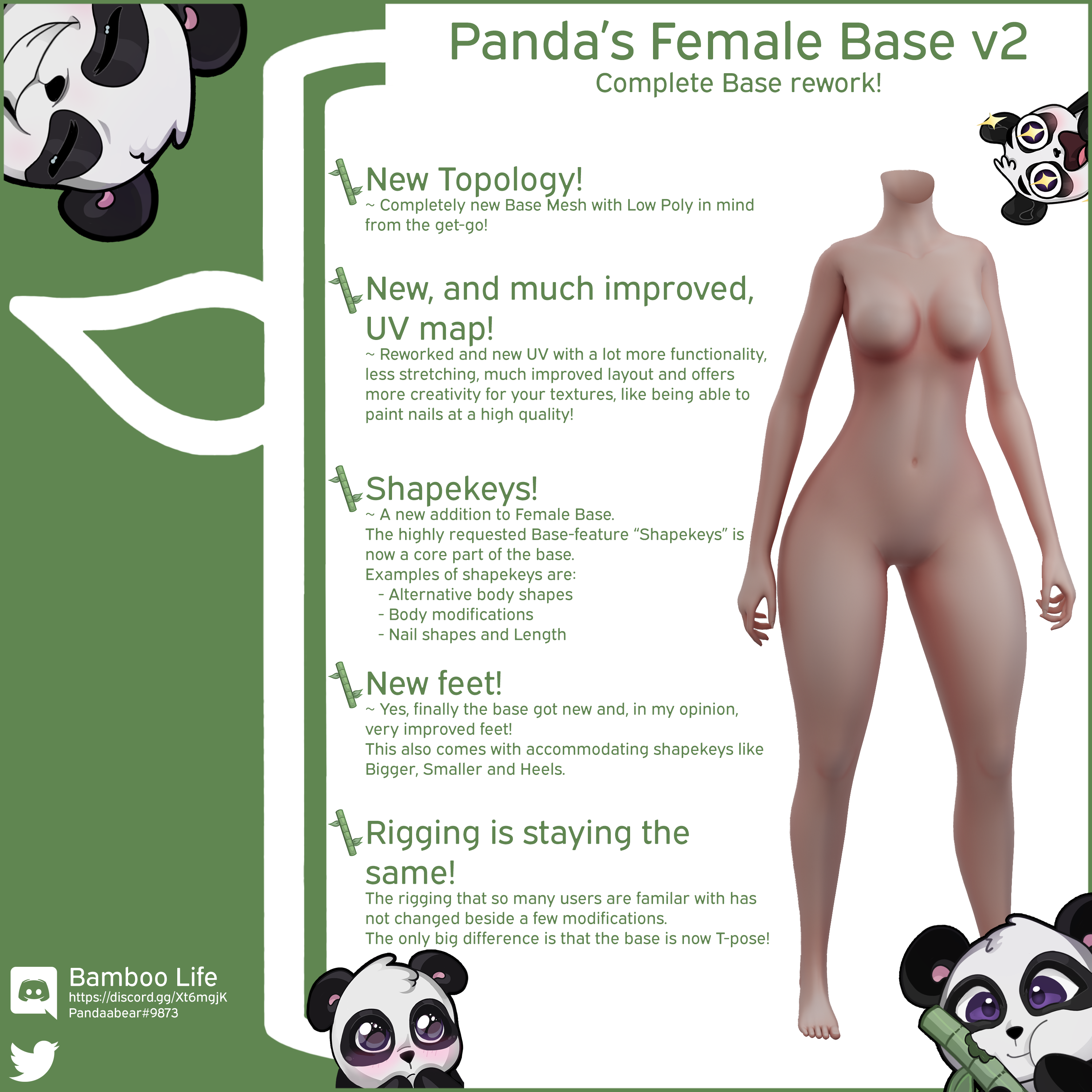 Panda's Female Base v2