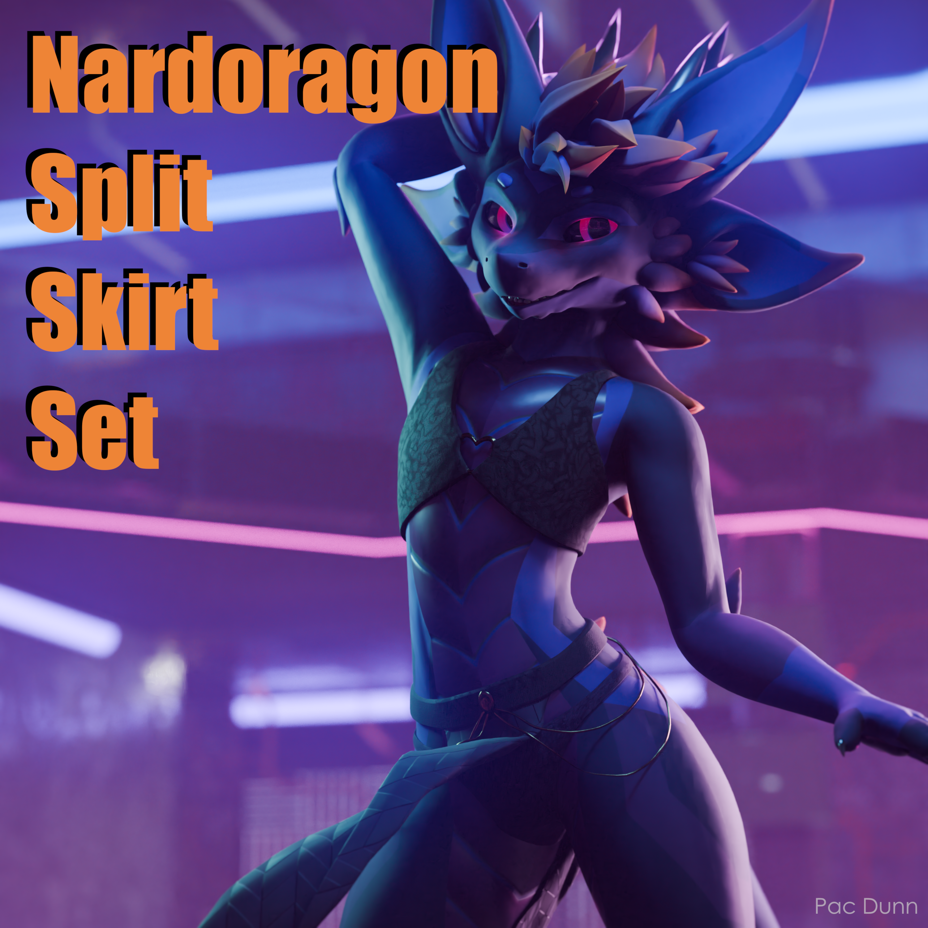 Nardoragon Split Skirt Set
