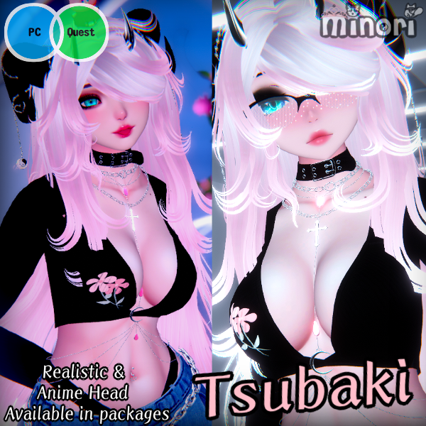Tsubaki Realistic & Anime Head!!!