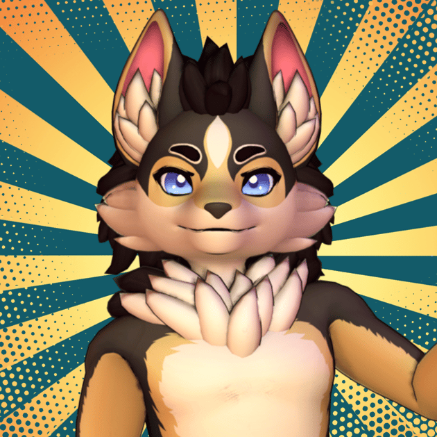 Eloriun VRCHAT Wolf/Canine avatar PC + Quest/Android