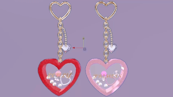 Heart Shaker Charm