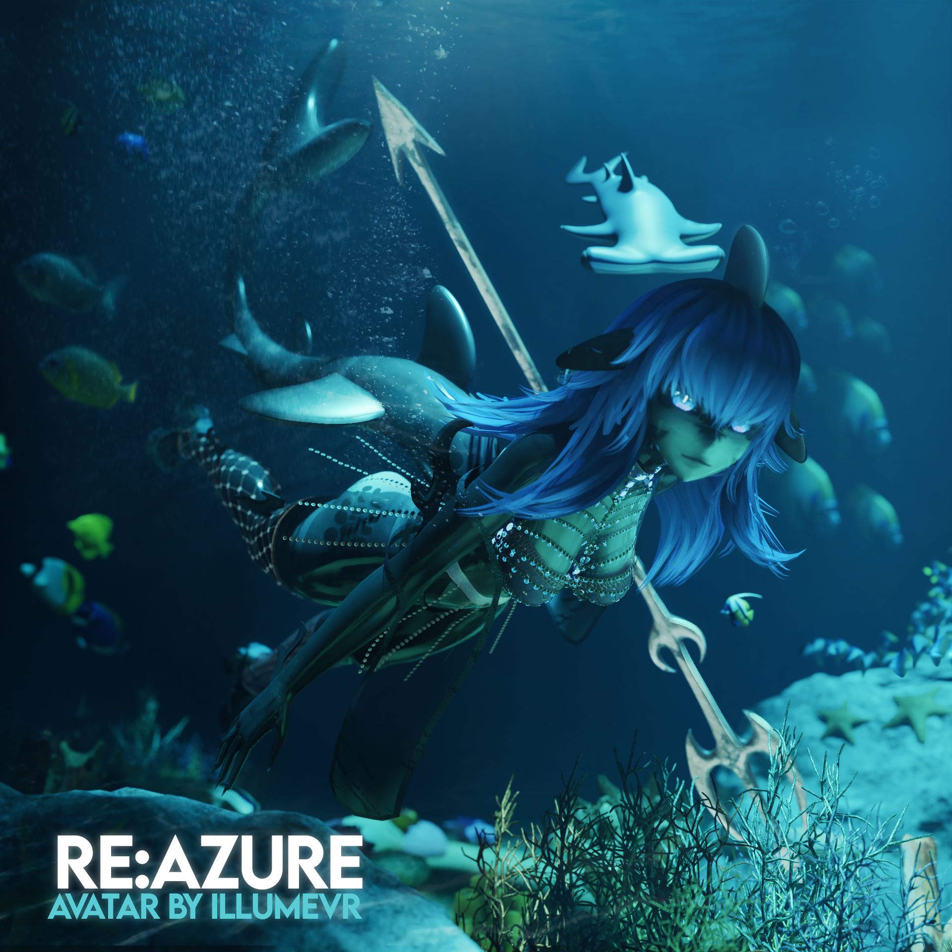 " RE: AZURE "  --- 3.0 VR Model + VRCFT/GOGO/SPS