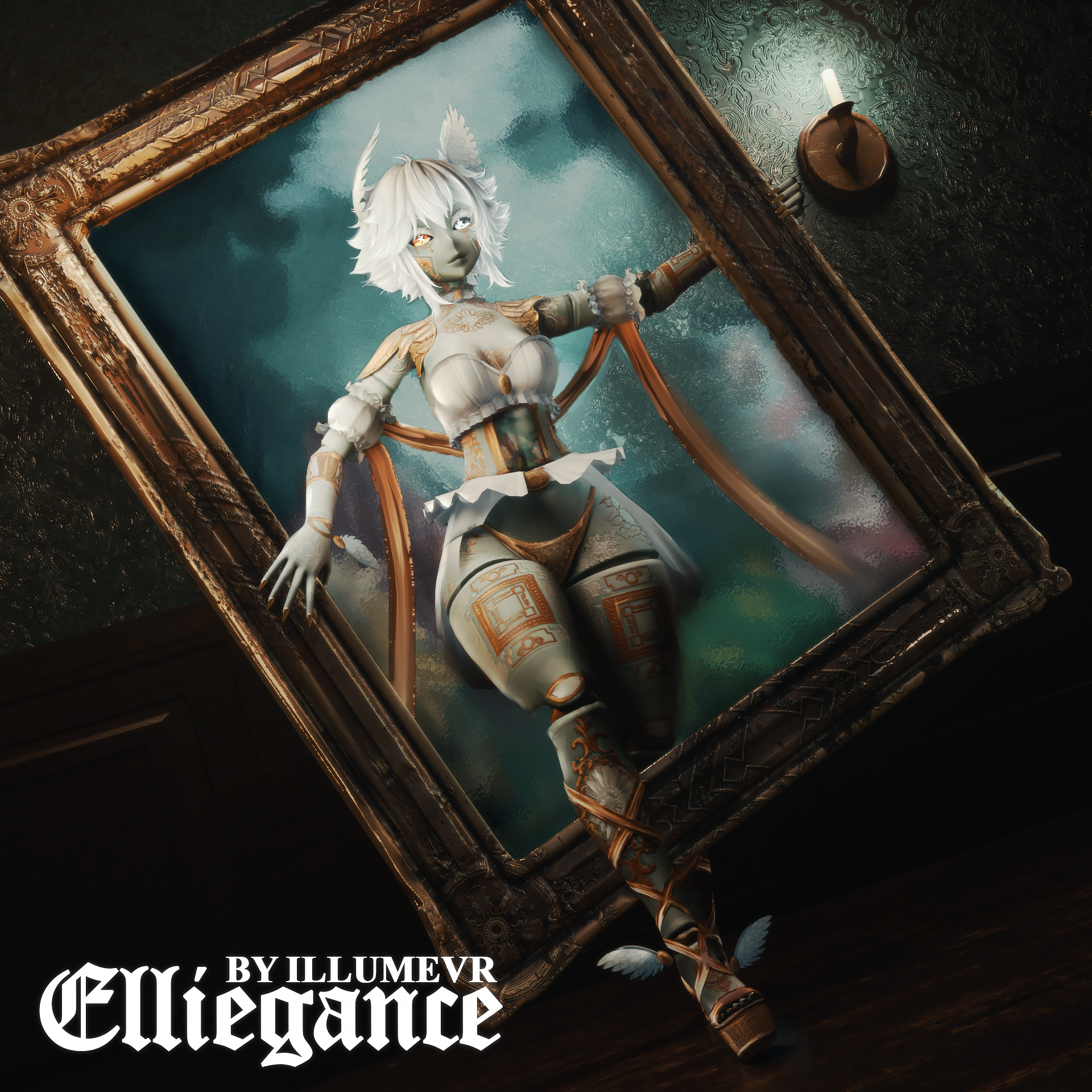 " ELLIEGANCE "  --- 3.0 VR Model + VRCFT/GOGO/SPS