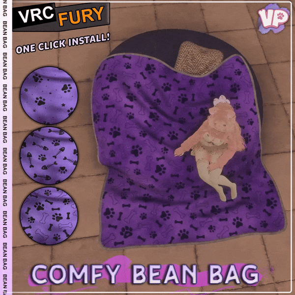 Comfy Bean Bag v2 | VRC Fury | World Place