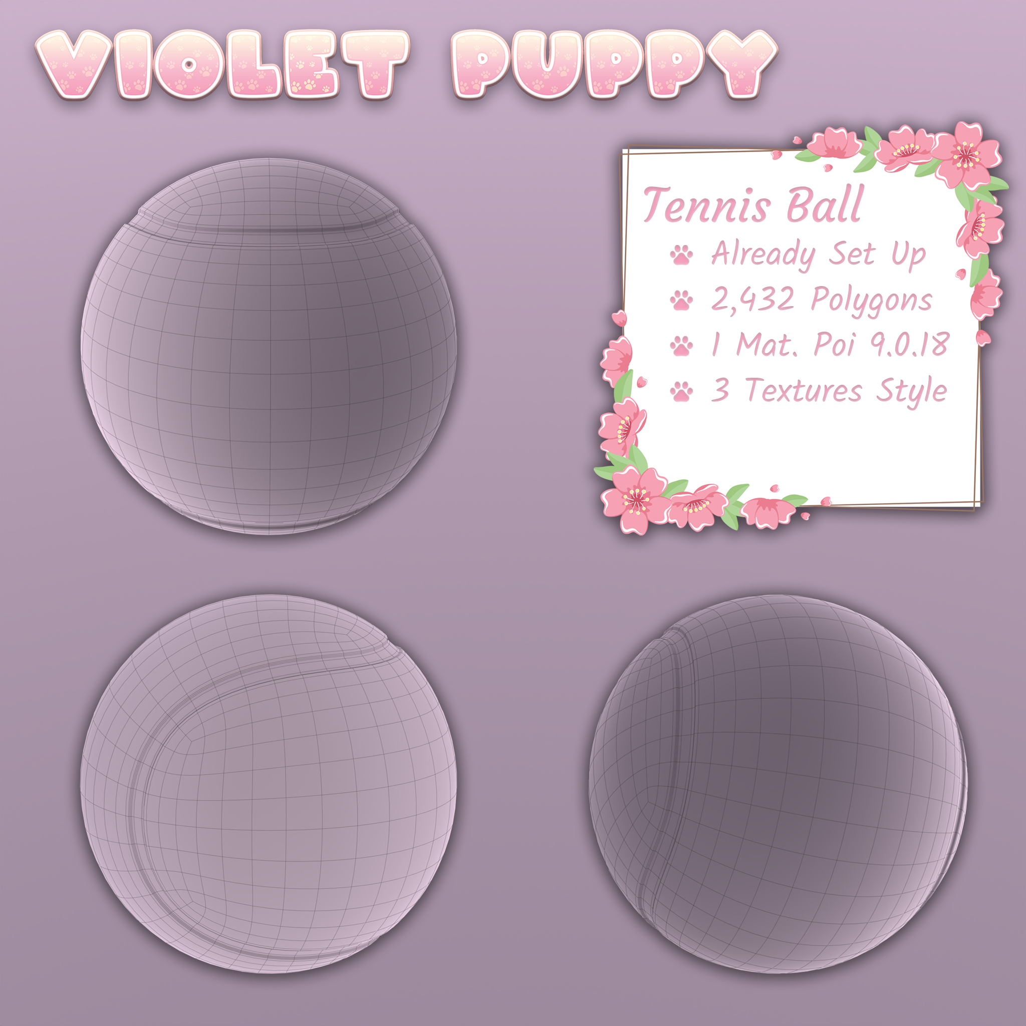 Pet Toy - Tennis Ball! v2 | Place your pet's name!