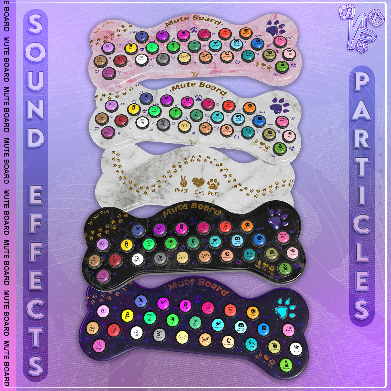 Mute Board | Sounds & Particles! | VRC Fury | WD On & Off