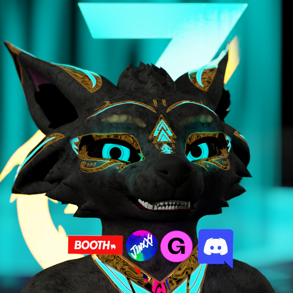 Deuzear Anubian Texture FREE (VRChat,Audiolink,Emission,Matcap)