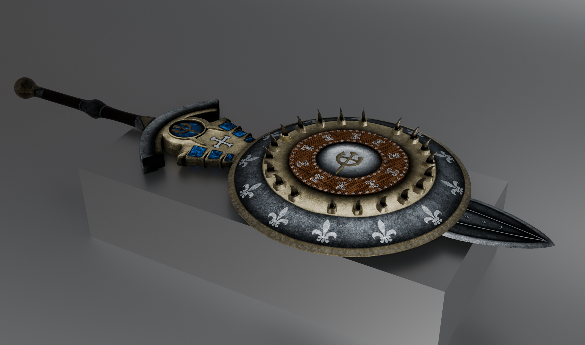 Trothus Sword/Shield (VRChat,Audiolink,Emission,Matcap)