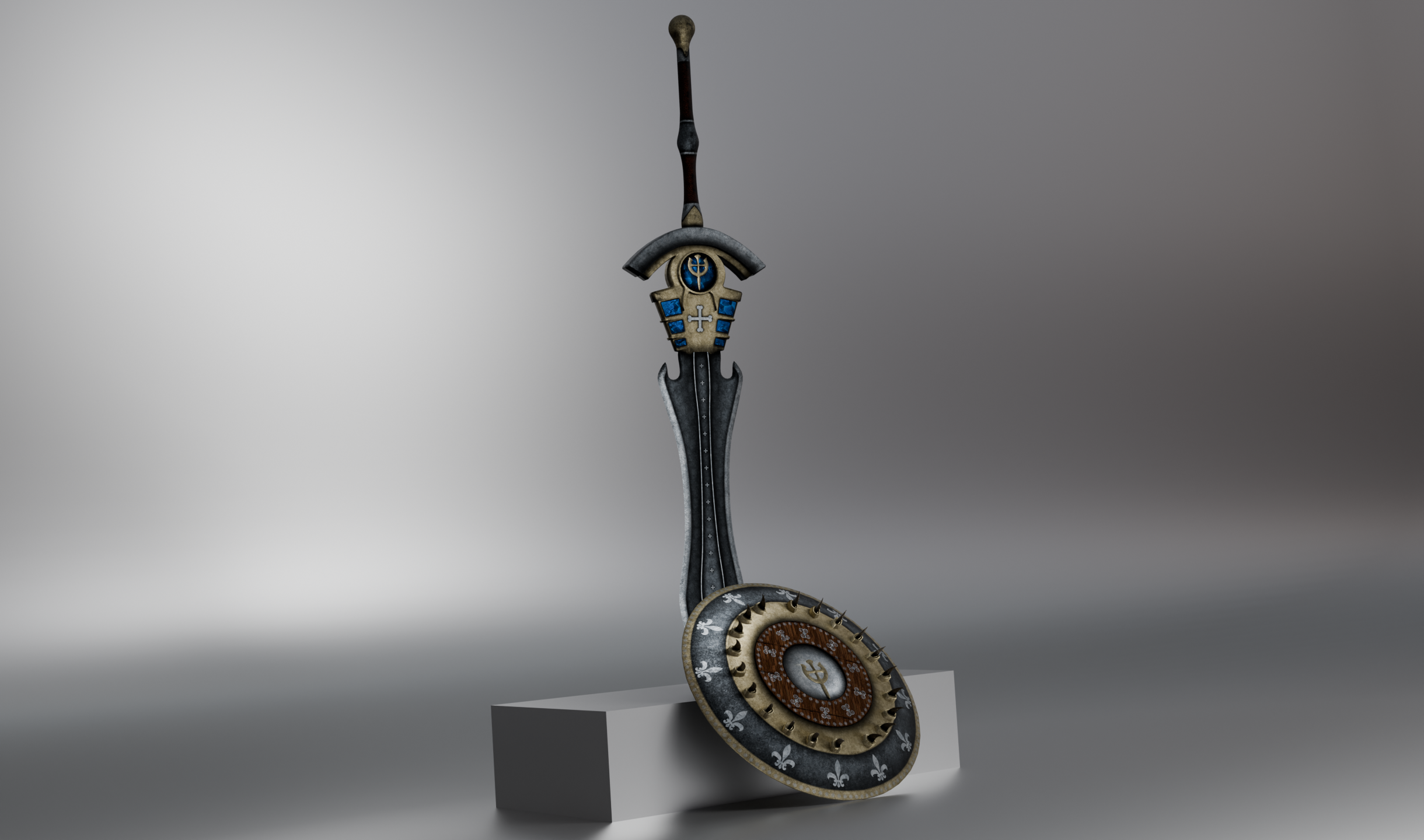 Trothus Sword/Shield (VRChat,Audiolink,Emission,Matcap)