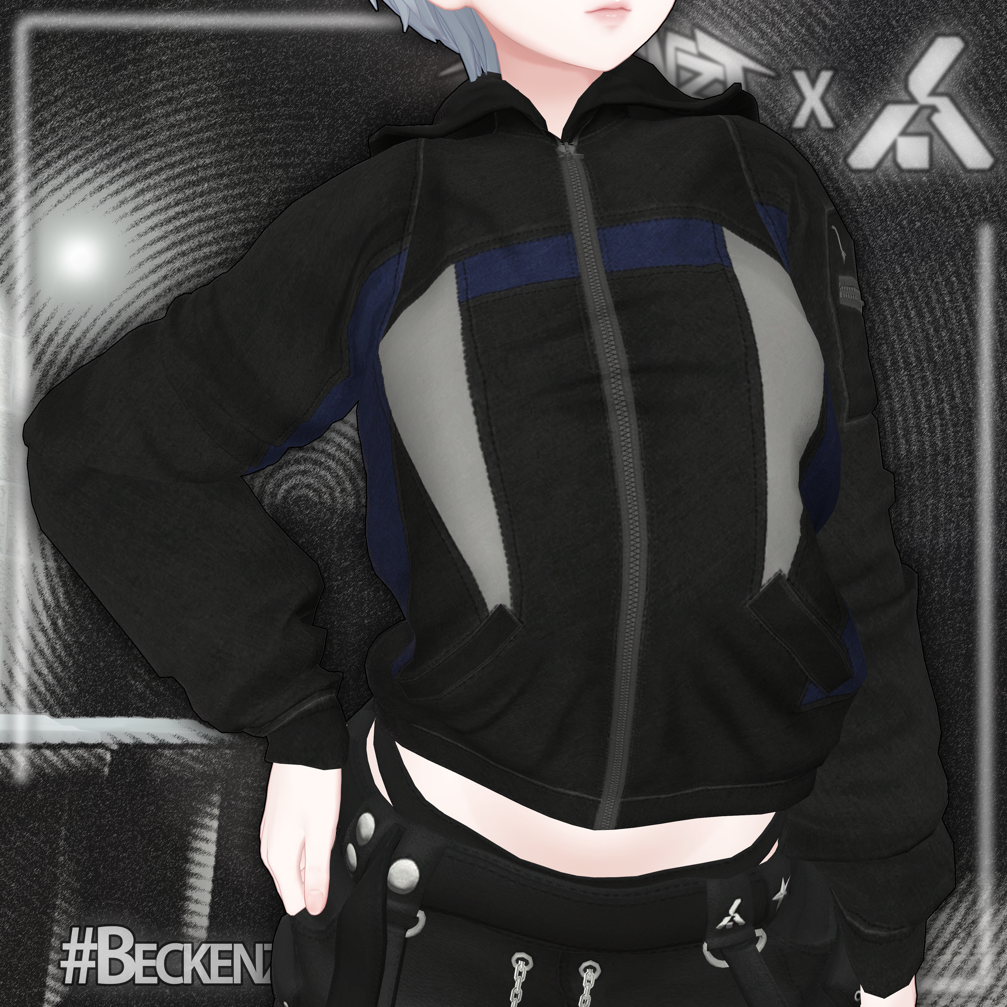 BECKENZI X SHELTER. JACKET w/Hood For ZinFit (M/F), ZinRP(M/F) and Pandabase