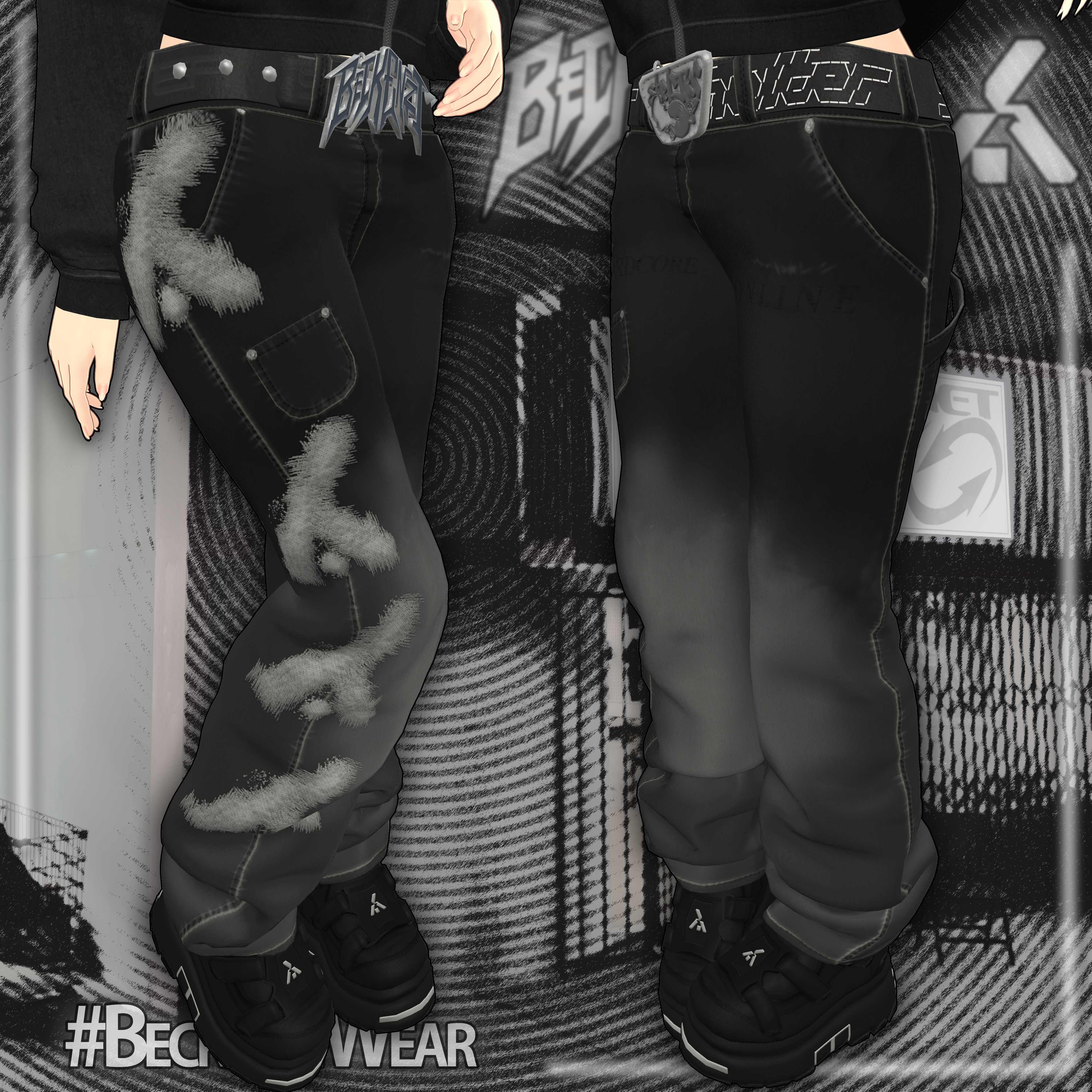 BECKENZI X SHELTER. DENIM PANTS For ZinFit (M/F), ZinRP(M/F), Pandabase, Misty/Ace and ToriBase