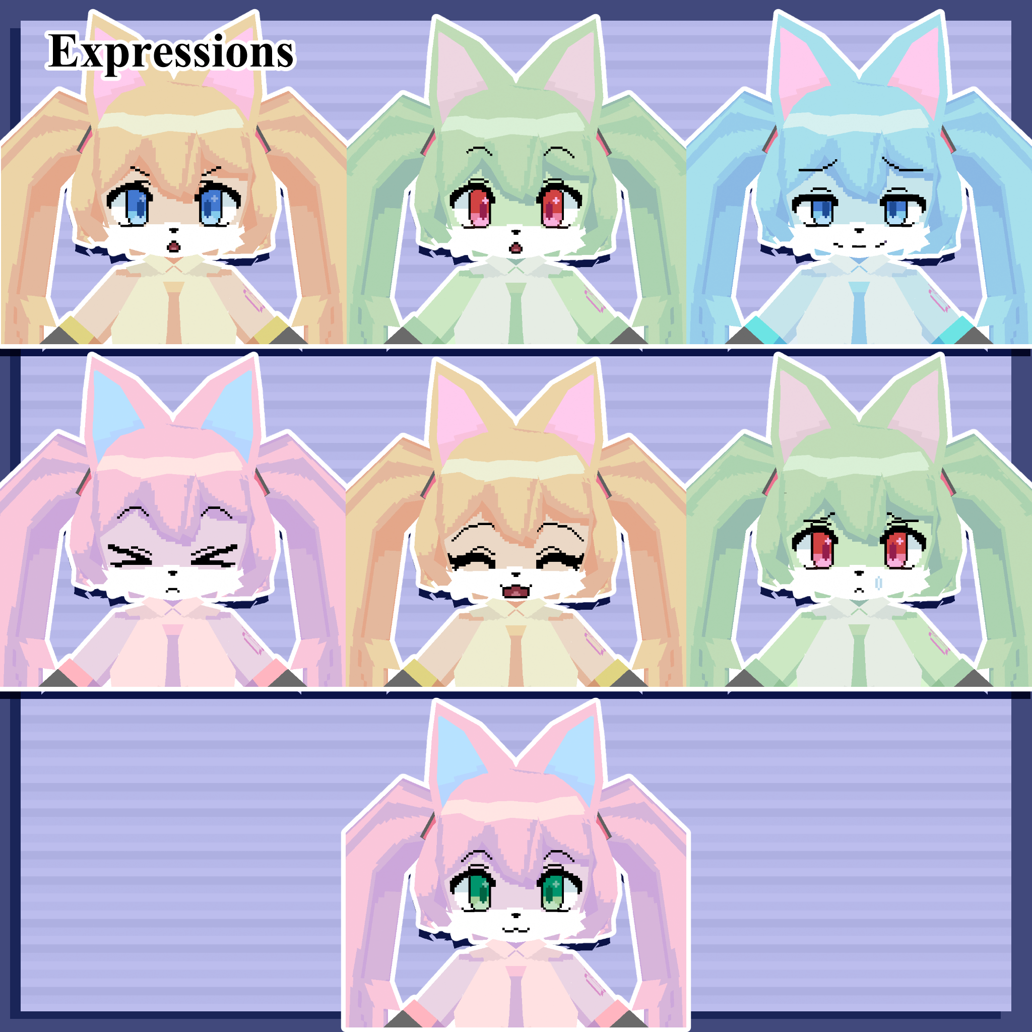 Poly Pixel Catsune Miku
