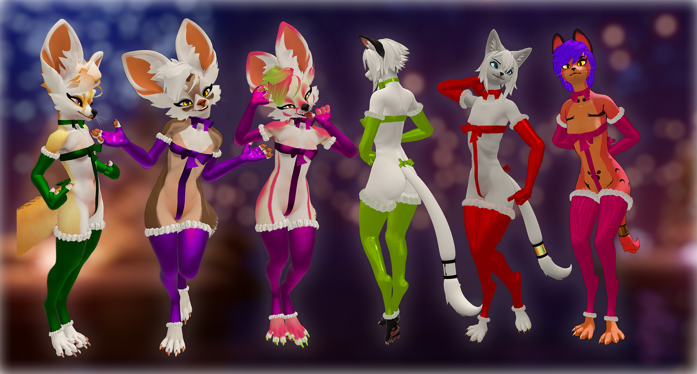 Ribbon Outfit for the Fennek and Vixine