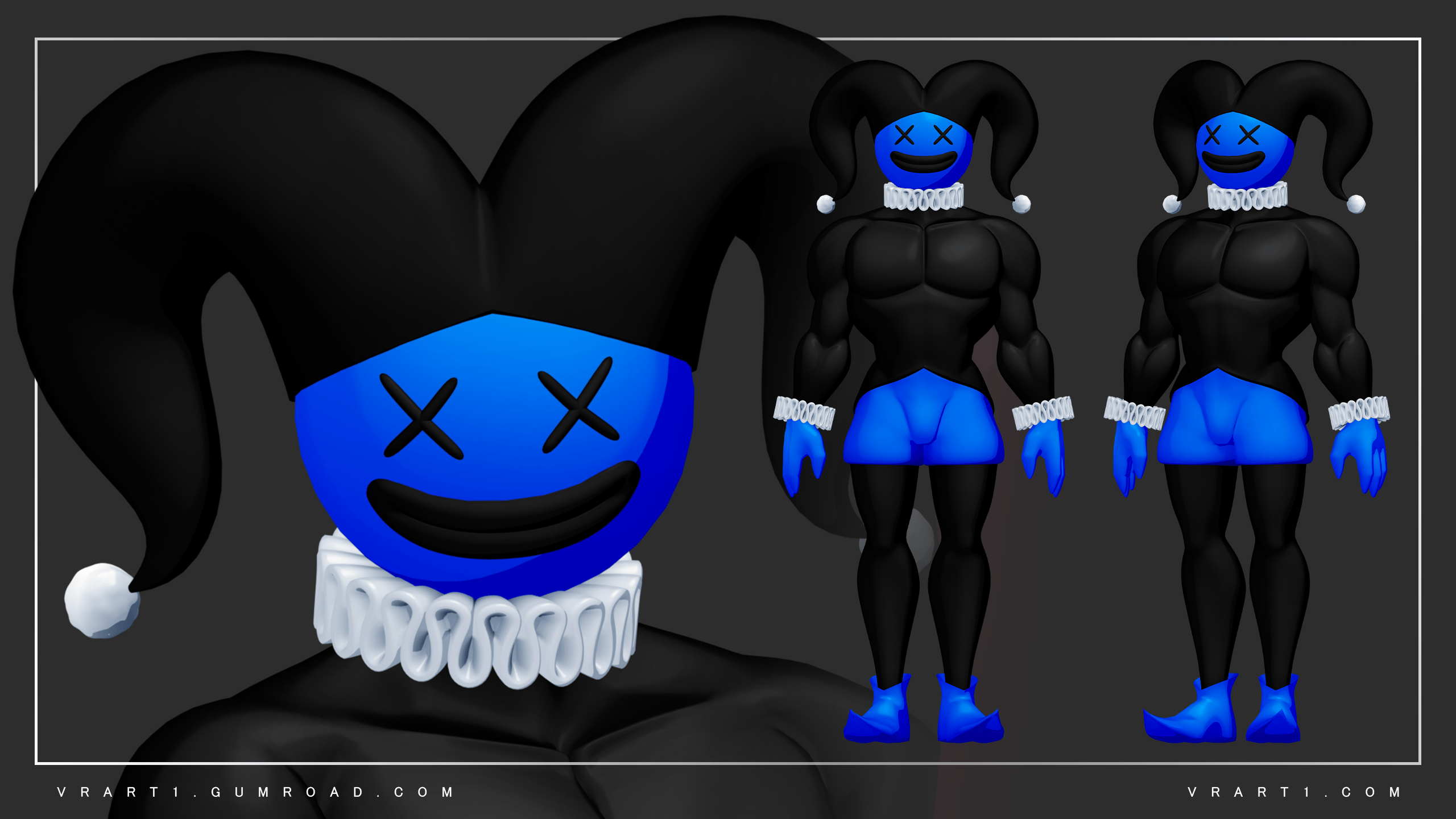Hester the Balloon Jester (VRChat Avatar)