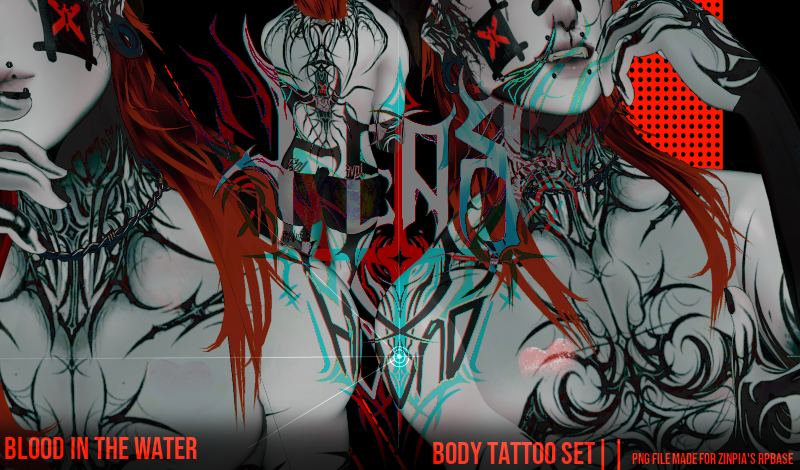 || BLOOD IN THE WATER. Tattoo's for ZinPias RPBase