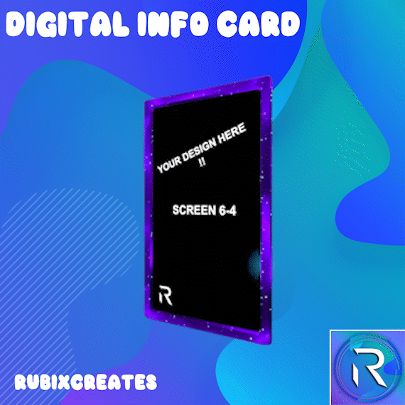 Digital Info Card | VRChat FREE ASSET