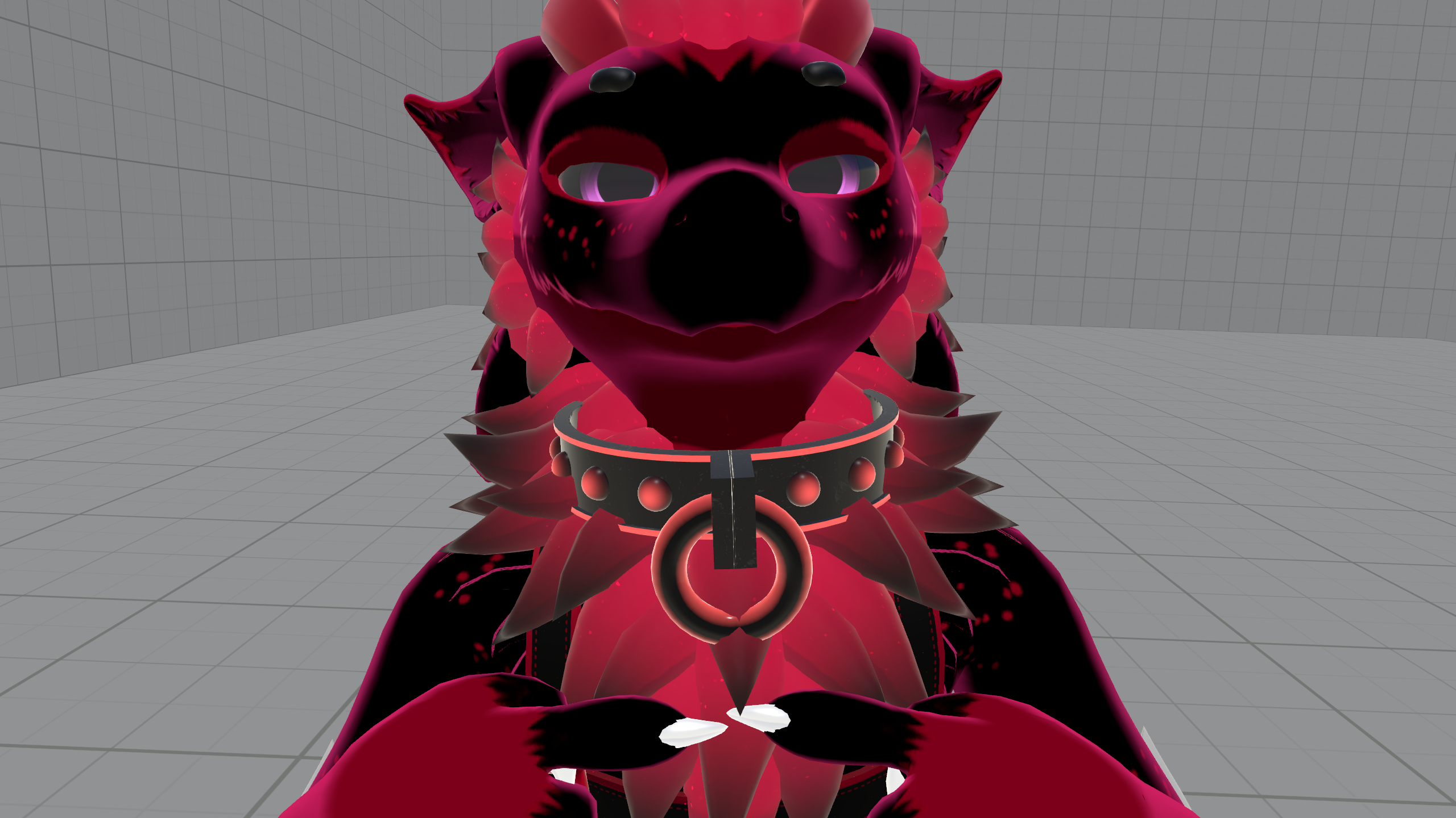 Heavy Metal Collar  for VRchat (VRCfury prfab included )