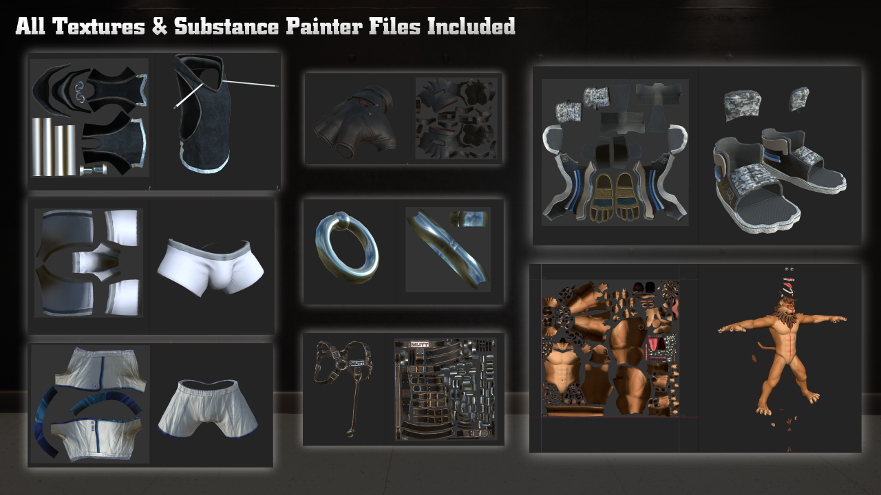 Tobias VRChat Feline Avatar Base V1.5 (PC | Face Tracking | Modular Clothing System)
