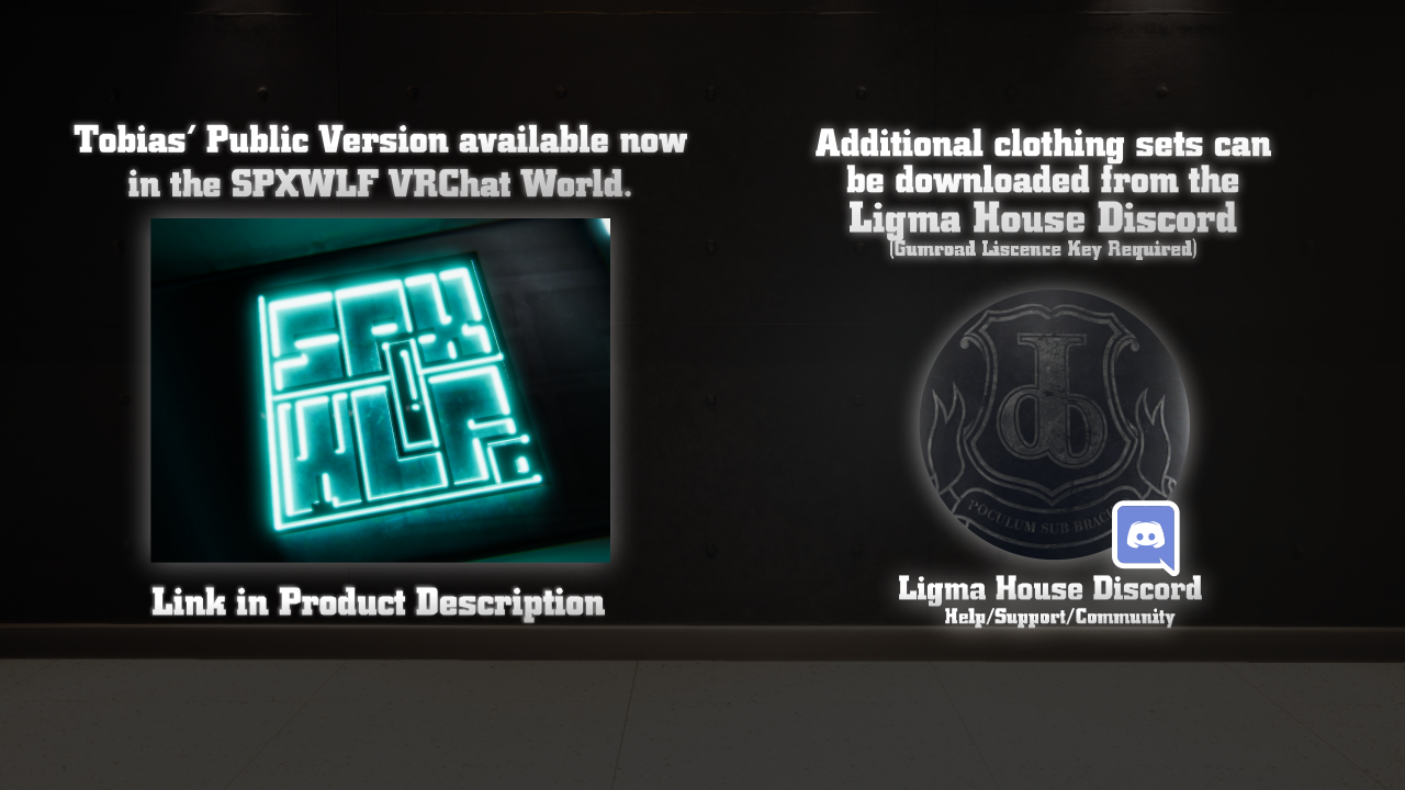 Tobias VRChat Feline Avatar Base V1.5 (PC | Face Tracking | Modular Clothing System)
