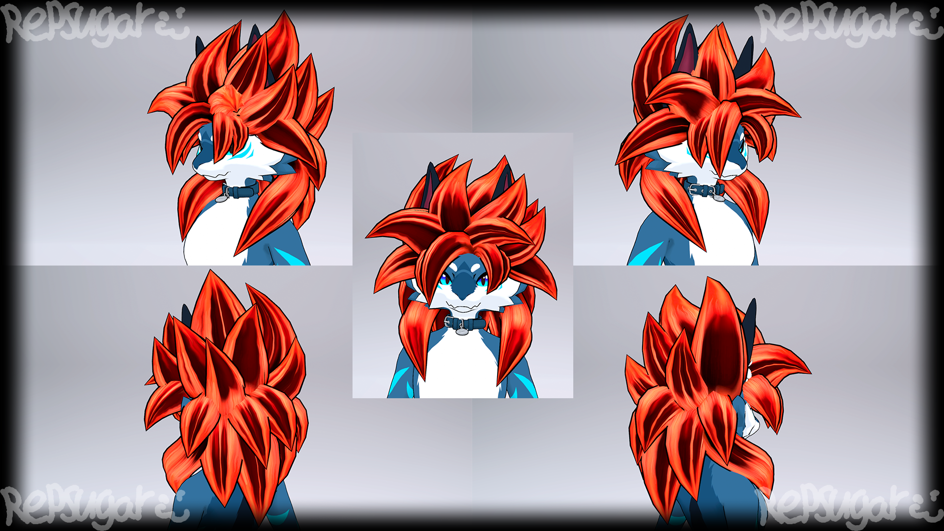 Novabeast SSJ4 Gogeta Hair