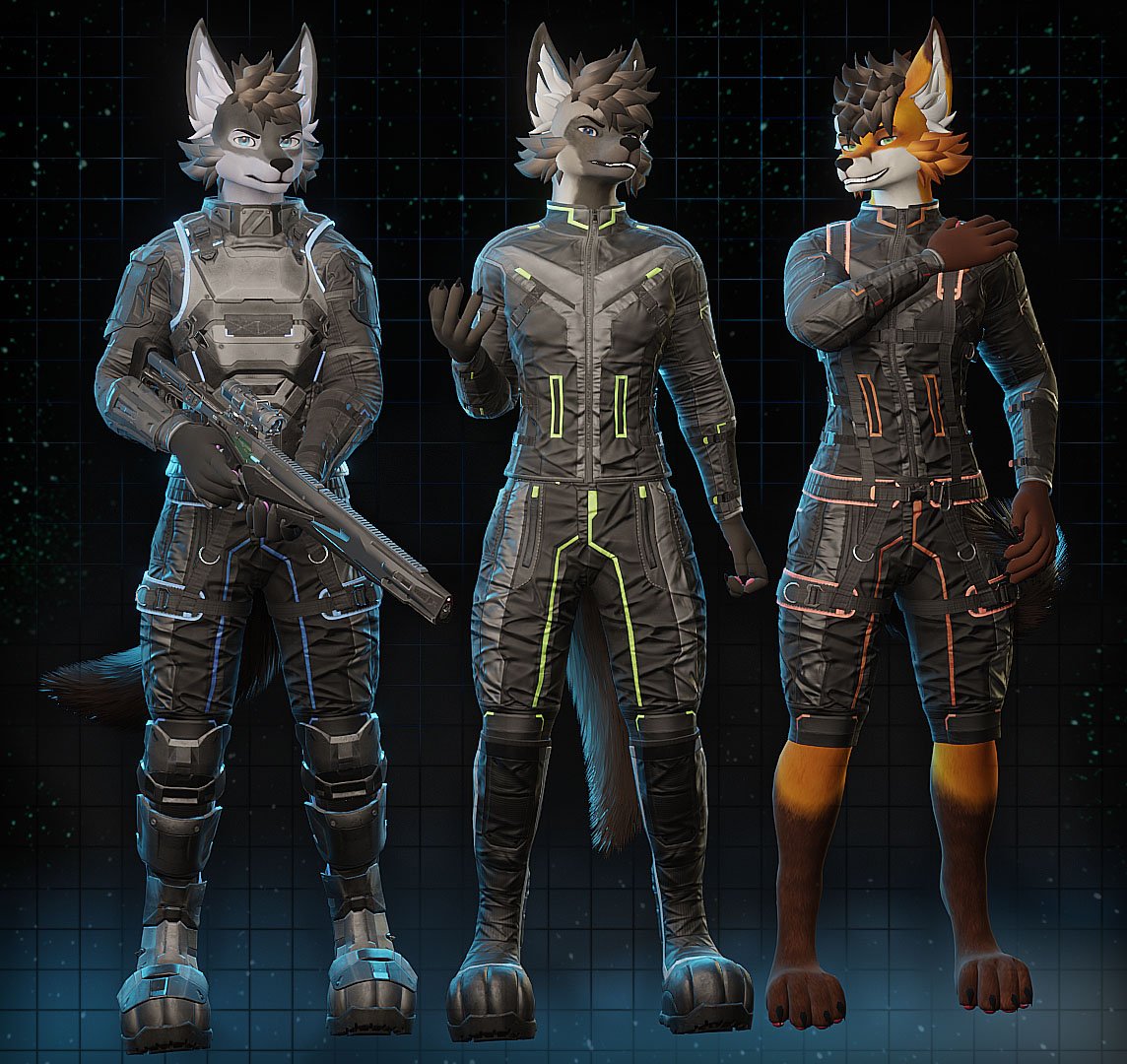 [P.0.E] - Vanguard Armor (Jacket - Harness - Pants - Vest - Boots - Armor Plates)