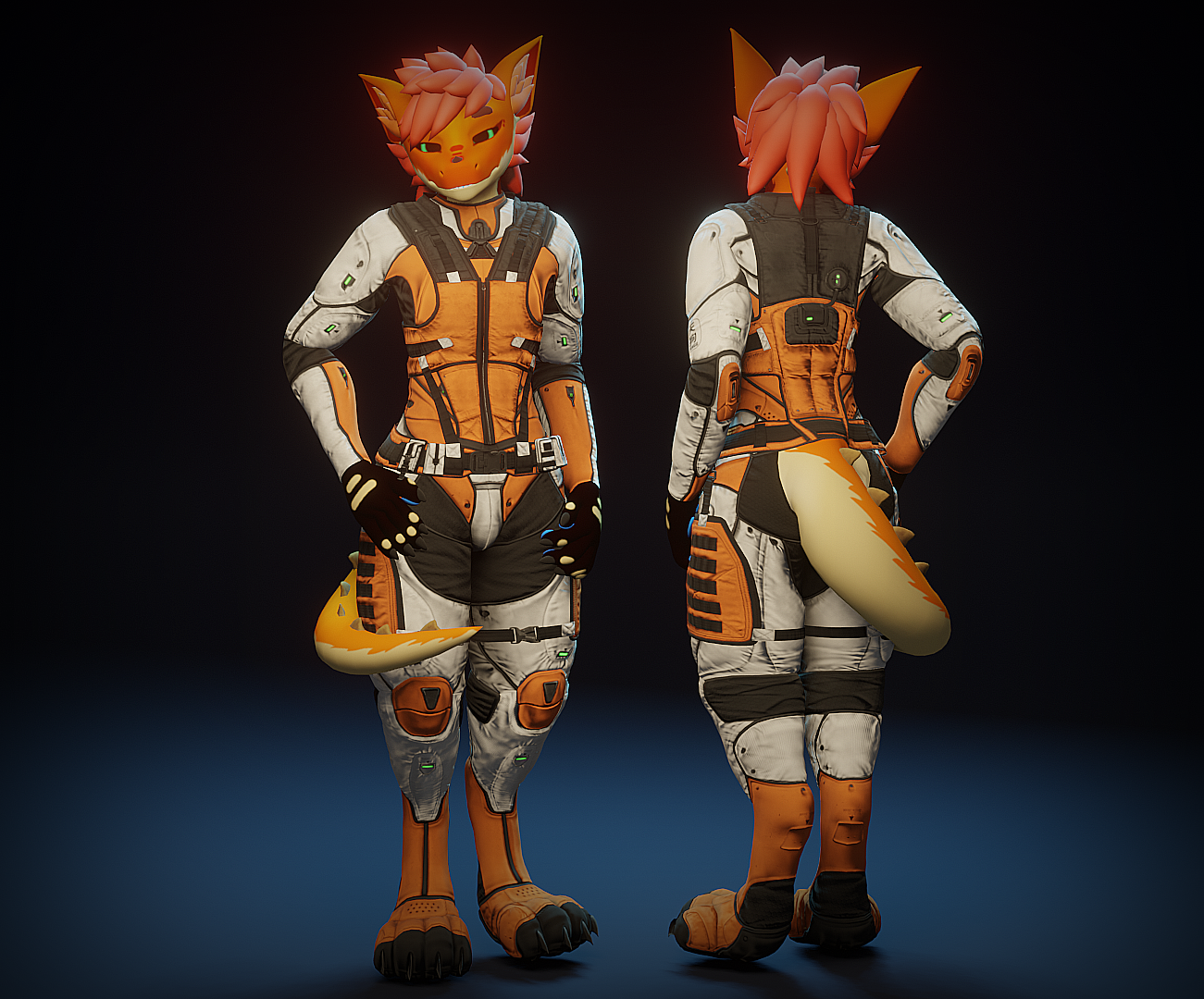 [P.0.E] - Tengu Bodysuit (Vest + Bodysuit + Boots)