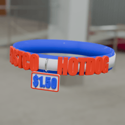 Dollar Fifty Hotdog Collar