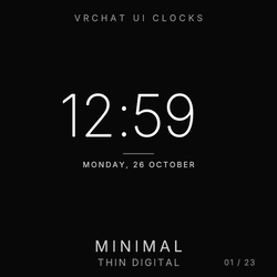Clocks Vrchat (free pack - 23 different clocks)