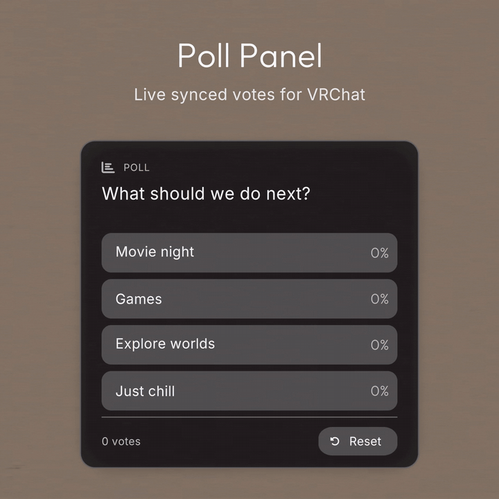 World Poll Prefab (vrchat)