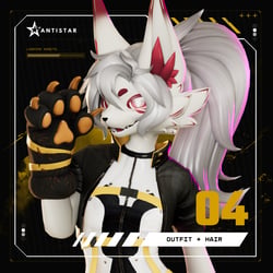 Cyberfur ( Novabeast Edition ) | Complete Techwear + Hair & Harness