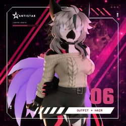 Casual Goth Outfit Set + Hair [Kreature Edition]