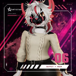 Casual Goth Outfit Set + Hair [Mayu Edition]