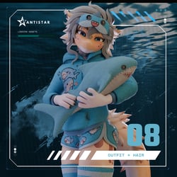 The Cozy Shark Pajama Set + Hair [ Kobo Edition ]