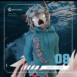 The Cozy Shark Pajama Set + Hair [ Kreature Edition ]