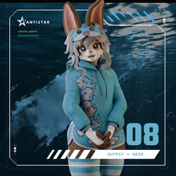 The Cozy Shark Pajama Set + Hair [ Biscotti Edition ]