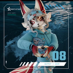 The Cozy Shark Pajama Set + Hair [ Novabeast Edition ]