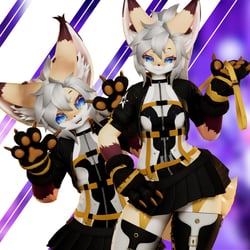 Cyberfur [ Yip Edition ] | Complete Techwear + Hair & Harness